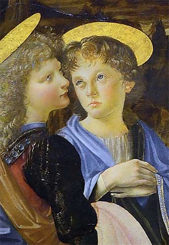 Battesimo di Cristo, Andrea del Verrocchio e Leonardo da Vinci 